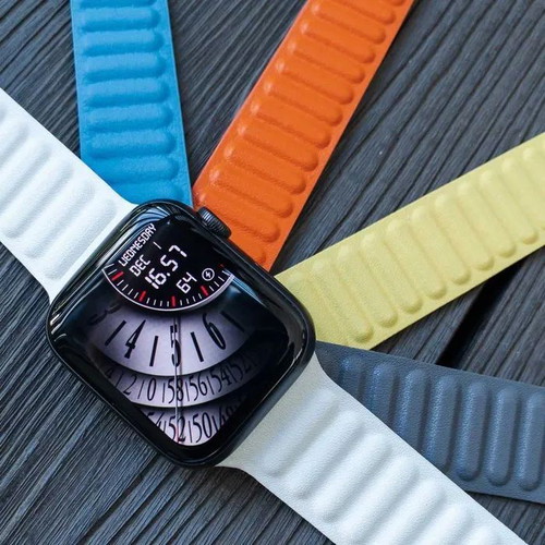 Leather Strap with Magnetic Closure for Apple Watch New
