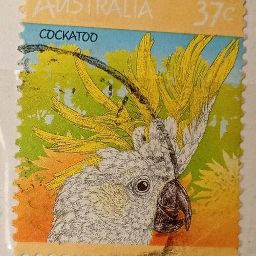 Australia stamps used, pack of 8