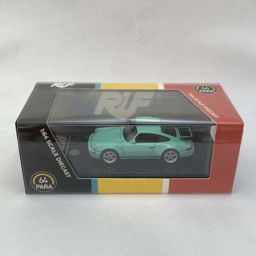RUF CTR Yellowbird Mint Green 1987 Porsche 911 new, scale 1/64