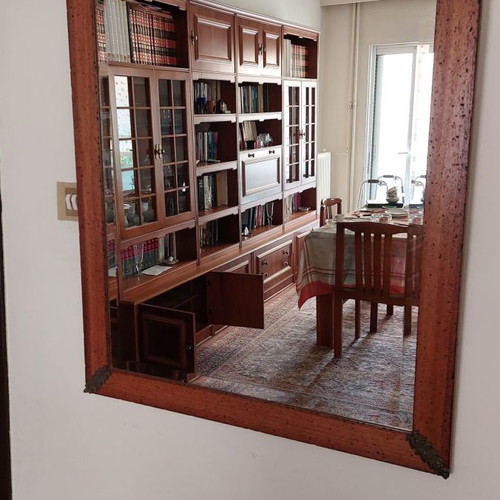 Entry mirror used 90 x 70 cm with vintage frame