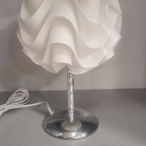Touch table lamp white with metal base height 26cm new