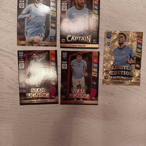 Adrenalyn XL 2025 Panini Manchester City cards like new