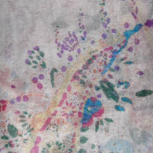 Floral scarf used