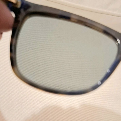 Gucci sunglasses brown frame blue mirror lens like new