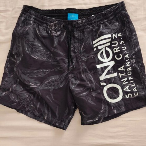 O'Neill Santa Cruz swim shorts, black and white, size M