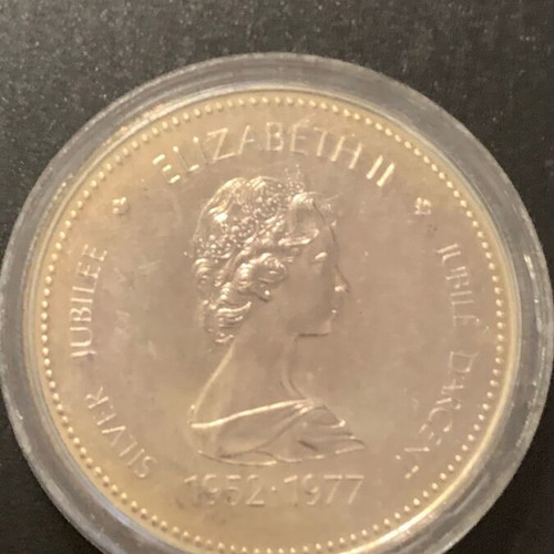 Silver 1 Dollar 1977 Canada Throne used