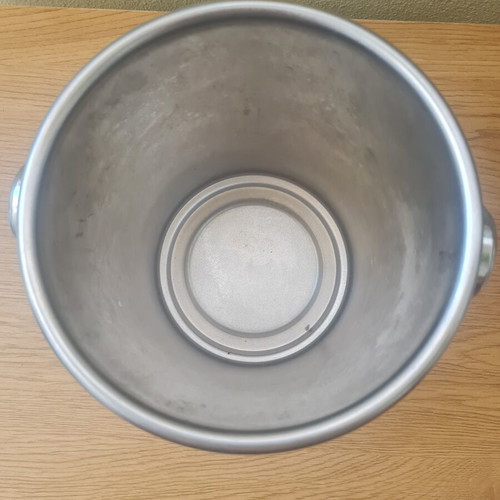 Mepra inox ice bucket vintage used, Italy 1975