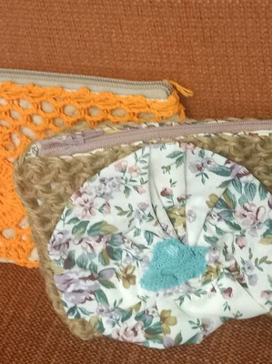 Handmade toiletry bags new, set of 2 pieces