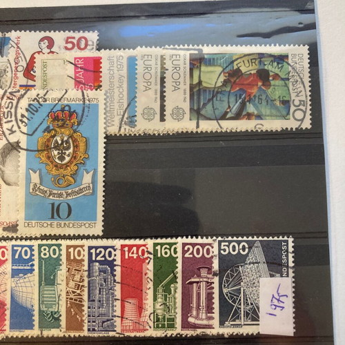 German used stamps complete series 1975