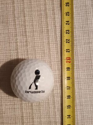 Brussels souvenir golf ball with Manneken Pis design