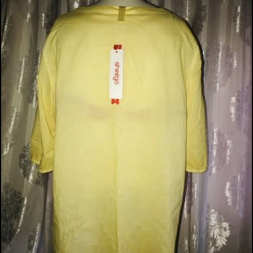 Cotton shirts 100% new, unused, size L-XL, yellow, 3/4 sleeve