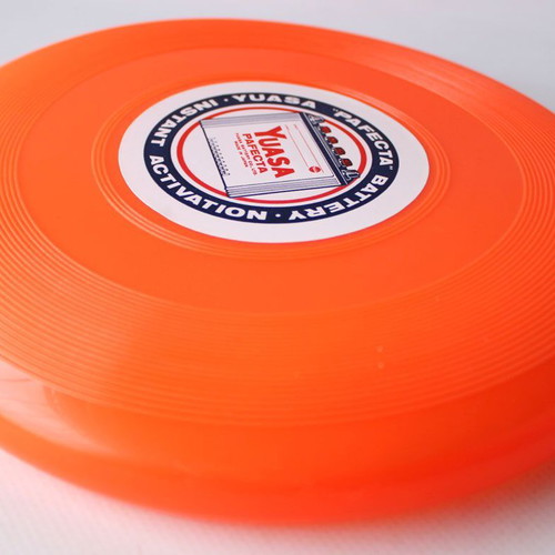 Vintage Yuasa Pafecta Battery Promotional Frisbee new, made in Japan