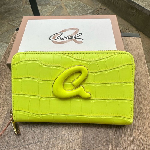 Axel wallet new lime croco