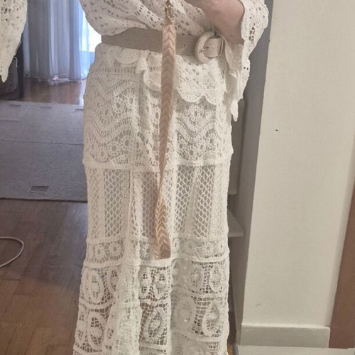 Crochet set new, one size, soft white cotton