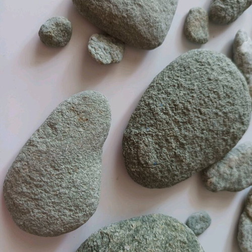 Natural green stones new from Kythnos beaches
