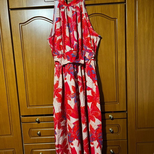 Dress long red size XL new