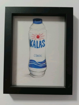 Salt illustration KALAS with colored pencils, size A5, like new