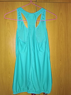 H&M sports tank top like new, turquoise, size S