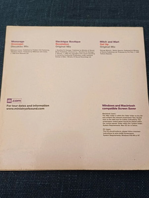 Ministry of Sound Tour 2000 CD limited edition σαν καινούργιο με διαδραστικό CD-ROM
