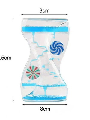 Hourglass with bubbles new for decoration