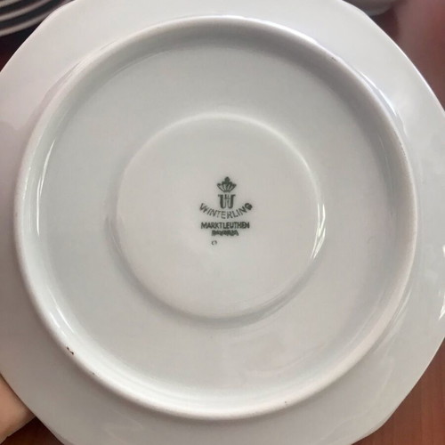 Vintage Winterling Bavaria Coffee Tea Serving Set like new with English Garden plates
