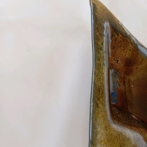 Handmade decorative glass piece new with fusing technique
