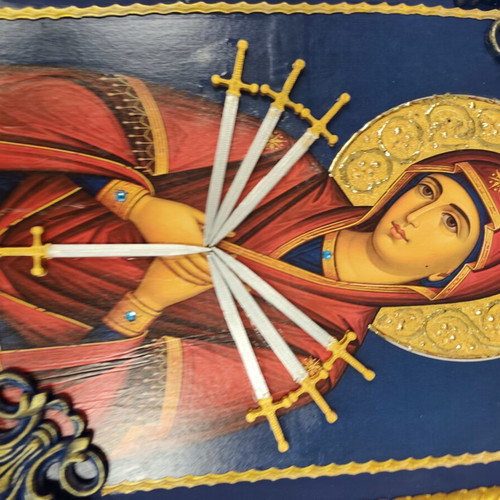 3D Printed Swords for Panagia Eptaspathi Icon new
