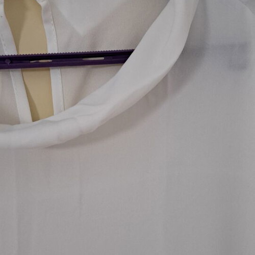 White dress size L semi-transparent like new