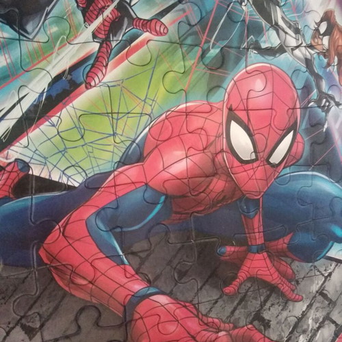 Avengers puzzles 2x60 pcs and Spiderman used