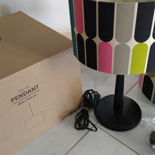 Ceiling lamp and table lamp set