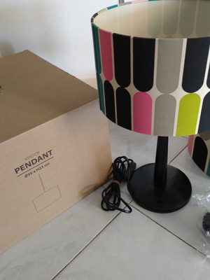 Ceiling lamp and table lamp set