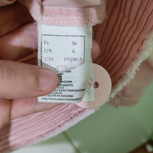 Pink cotton jacket Alain Manoukian like new