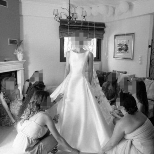 Primalicia Alberto Palatchi wedding dress like new, white with lace veil