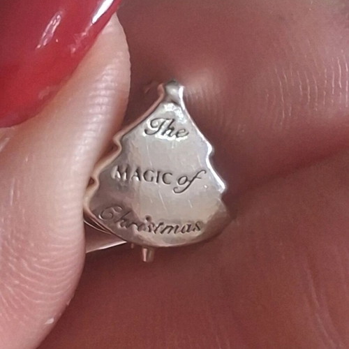 Pandora charm decorated with zircon stones the magic of Christmas like new