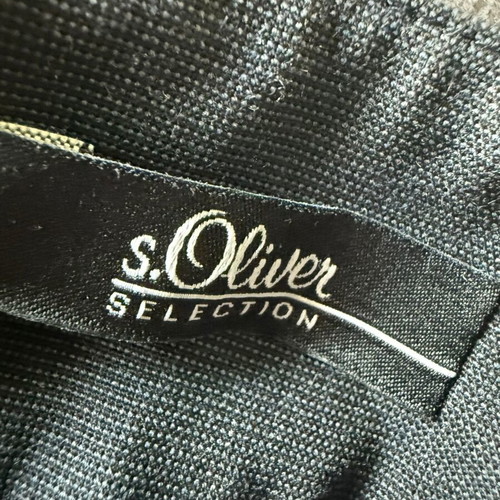 S.Oliver Straight Tailored Pants Like New Blue-Grey Size M