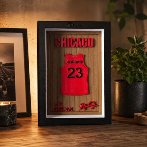 3D Printed Decorative Frame Michael Jordan Chicago Bulls new