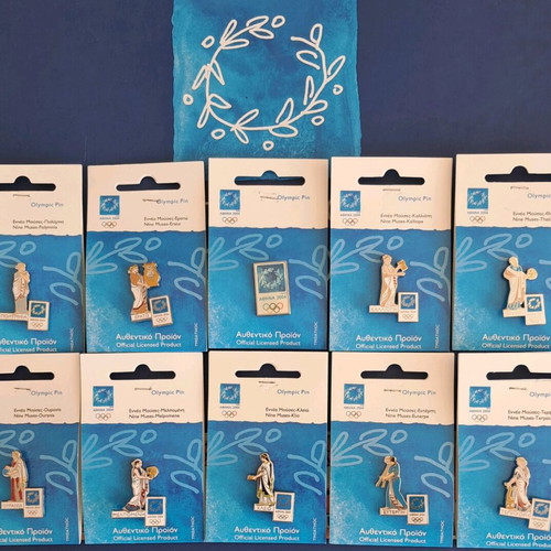 Athens 2004 Olympic Games pins set of 10 pieces, new