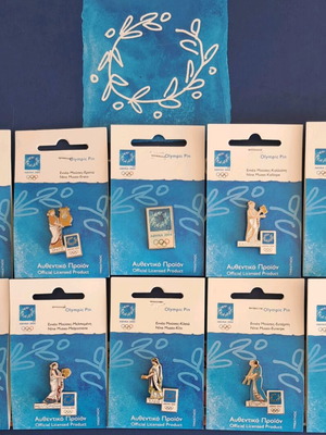 Athens 2004 Olympic Games pins set of 10 pieces, new