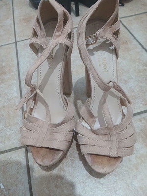 Alta Moda pink high-heeled sandals, size 38