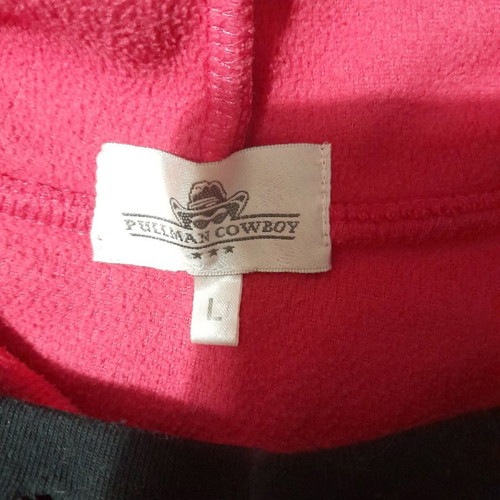 Women's fleece shirt like new, pink, size L