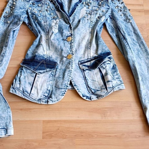 Fashion jacket like new, blue, sizes XS and S