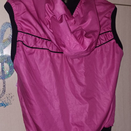 Adidas double face women's vest medium like new, black and pink