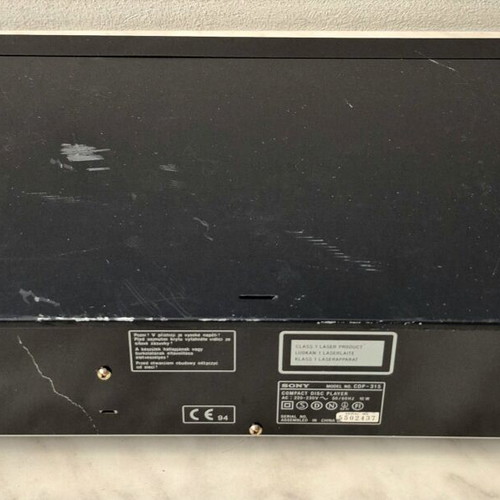 Sony CDP-315 CD player used with scratches and missing button