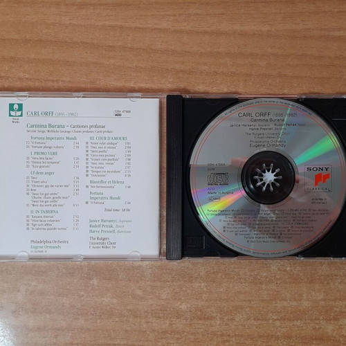 Carl Orff Carmina Burana CD, classical