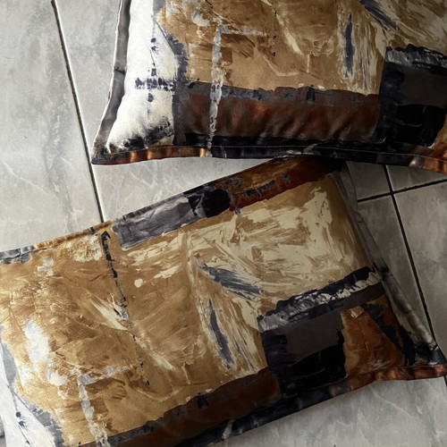 Set of 2 decorative sofa pillows 35x55 cm