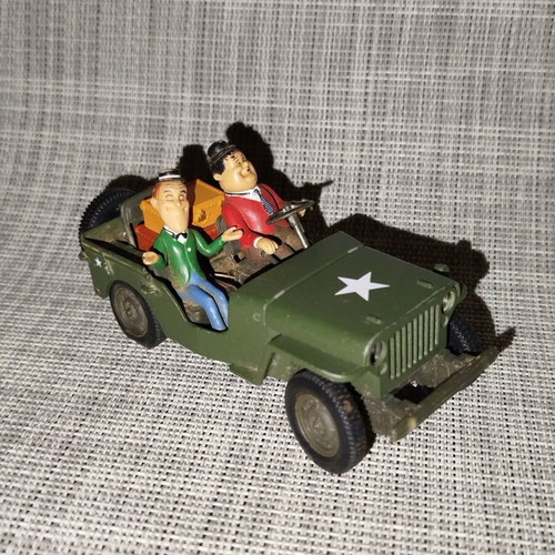 Gate Laurel & Hardy Willys Jeep US Army 1/32 diecast used