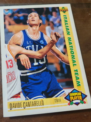1991-92 Upper Deck Davide Cantarello Basketball Card like new