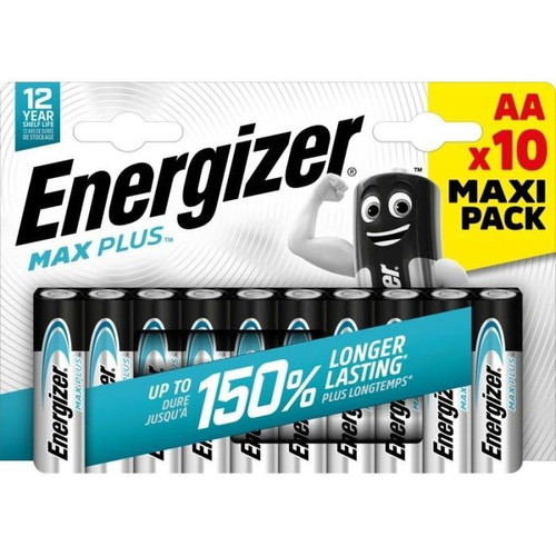 Energizer Max Plus Αλκαλικές Μπαταρίες AA πακέτο 10 καινούργιες