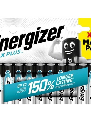Energizer Max Plus Αλκαλικές Μπαταρίες AA πακέτο 10 καινούργιες