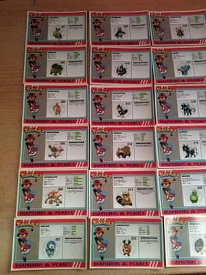 Κάρτες Pokémon Pokédex καινούργιες από την περιοχή Sinnoh